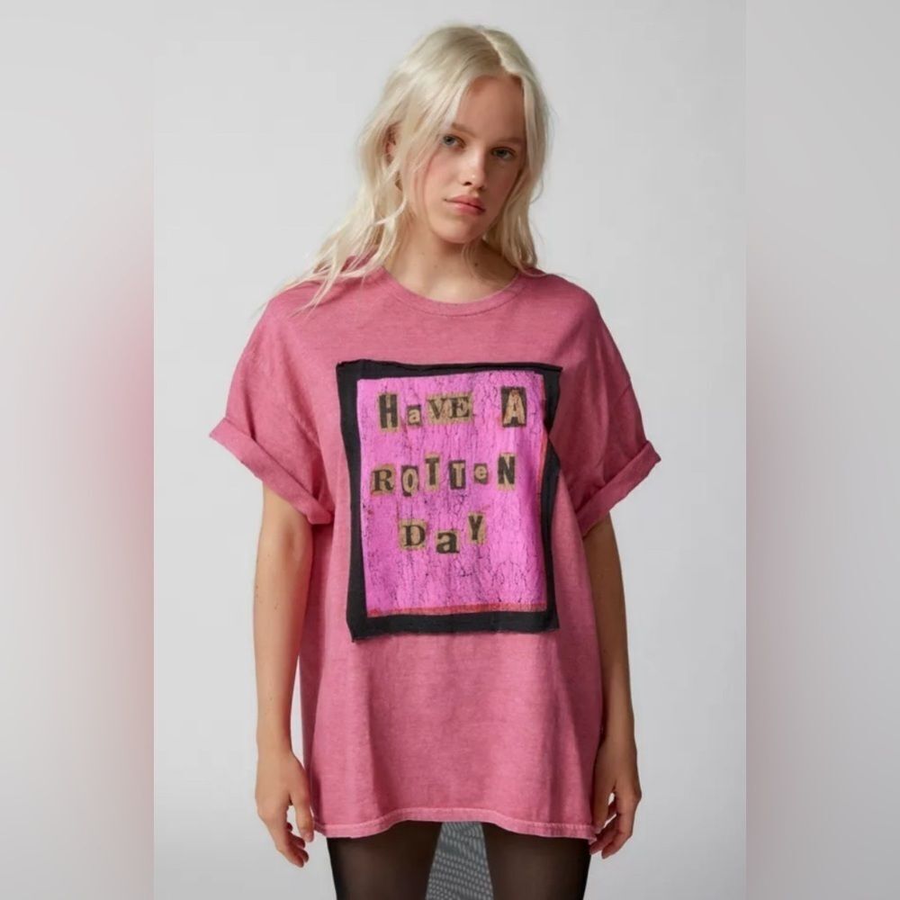 Urban Outfitters Sex Pistols Have A Rotten Day Applique T-Shirt Dress Size S/M